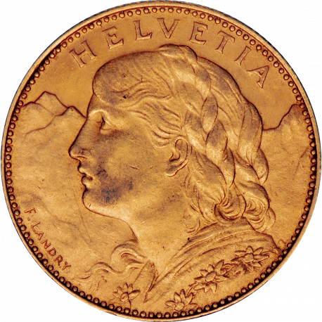 10 Francs Suisse Vreneli 1912