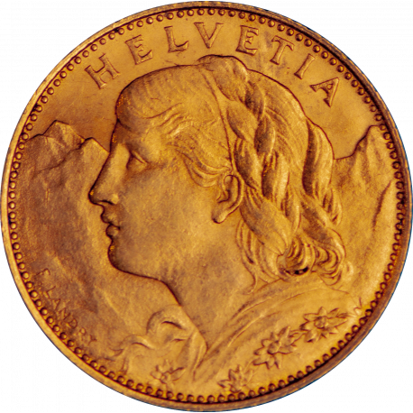 10 Francs Suisse Vreneli 1922