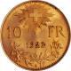 10 Francs Suisse Vreneli 1922