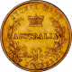 AUSTRALIE 1 SOUVERAIN VICTORIA BUSTE JEUNE ET ARMOIRIES 1866 SYDNEY