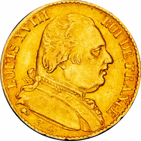 20 Francs Or Louis XVIII 