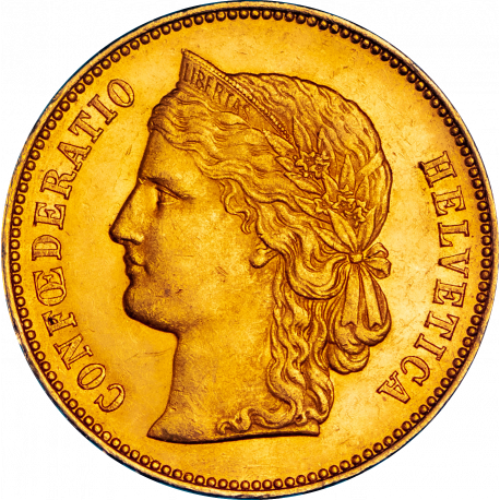 Suisse - 20 Francs Helvetia 1892