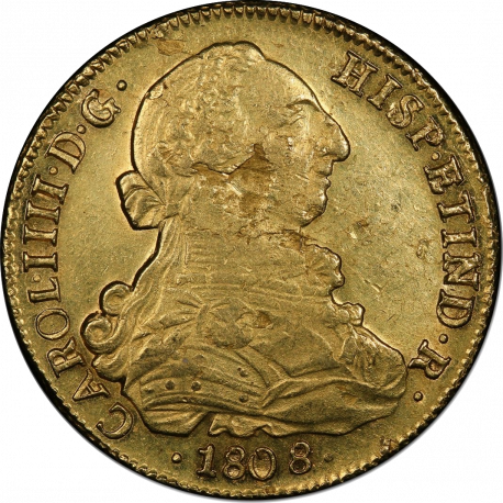 Chili - 8 Escudos or Charles IIII d’Espagne 1808