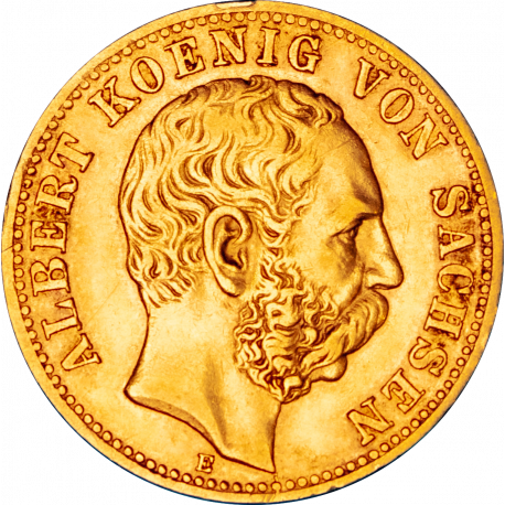 Wurtemberg - 10 Mark Charles 1er 1872 Stuttgart