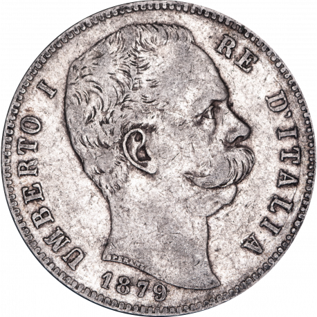 5 Lire Umberto Ier 1879 Rome n°3