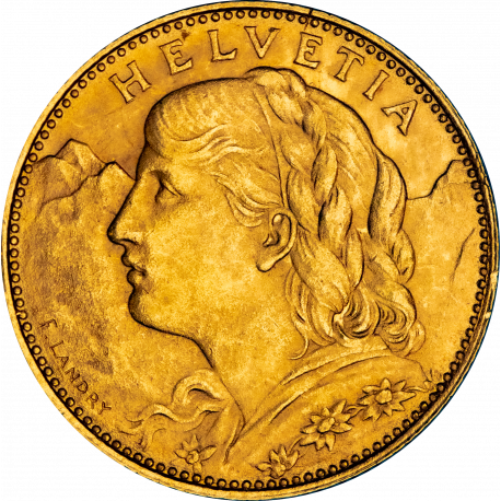 10 Francs Suisse Vreneli 1922 n°3