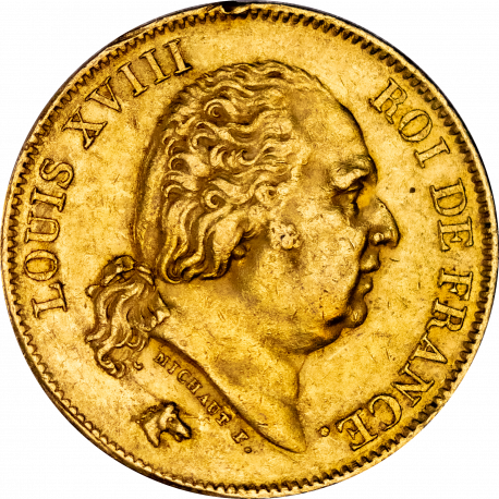Restauration - 40 Francs Louis XVIII 1816 L