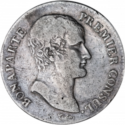 France - Bonaparte Premier Consul 5 francs An XII Limoges